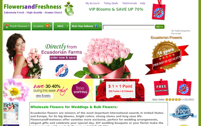 FlowersandFreshness.com website