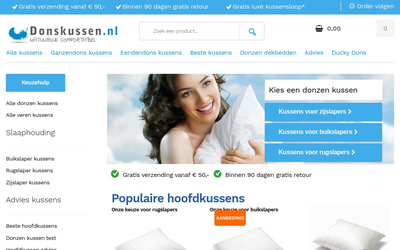 Donskussen.nl website