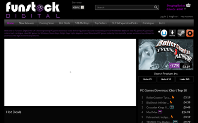 Funstock Digital website