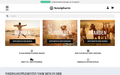 Sensipharm.nl website