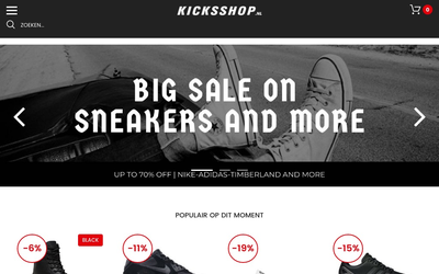 Kicksshop.nl website