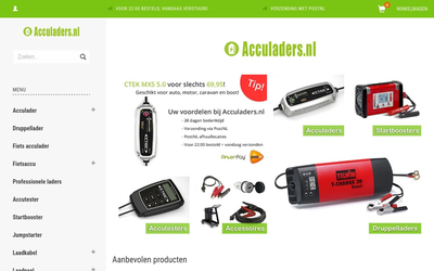 Acculaders.nl website