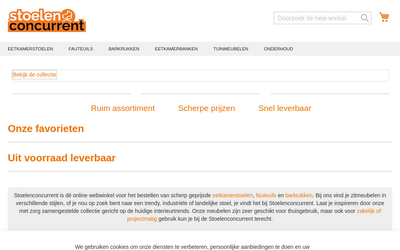 Stoelenconcurrent.nl website