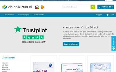 VisionDirect website