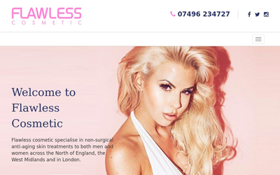 Flawless Cosmetic website