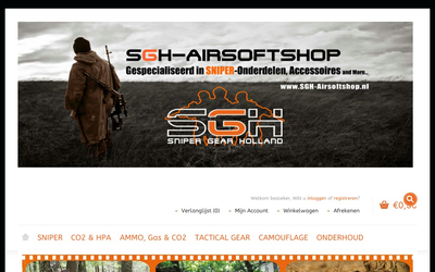 SGH Airsoftshop website