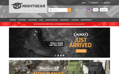 Nightgear Store website
