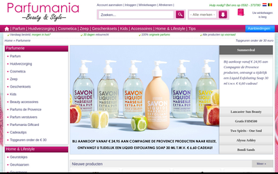 Parfumania website
