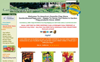 Garden House Flags website