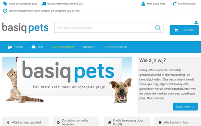 BasiqPets.nl website