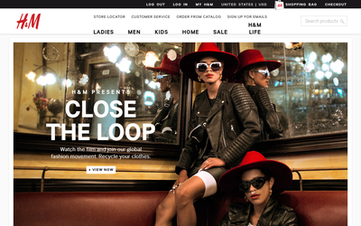 H&M website