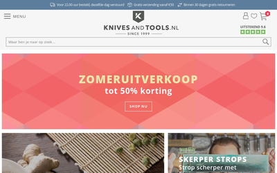 Knivesandtools.nl website