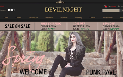 Devilnight.co.uk website