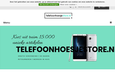 Telefoonhoesjestore.nl website