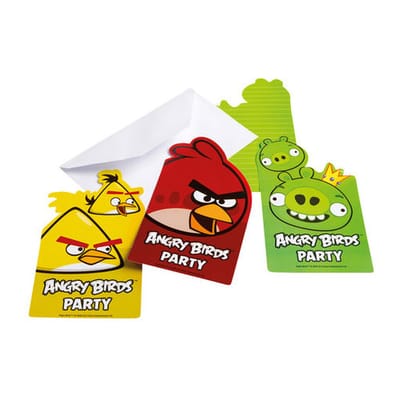 Angry Birds uitnodigingen