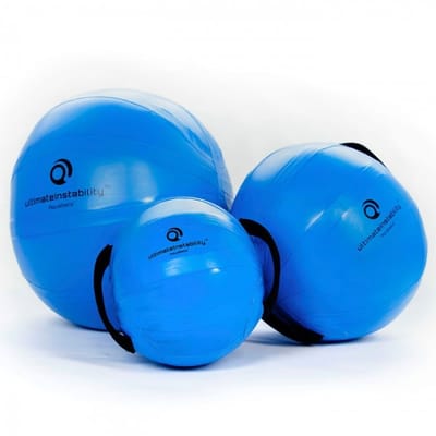 Ultimateinstability Aquaball M Fitnessball inlcusief pomp Gymball voor balans Sport oefenbal Waterbal