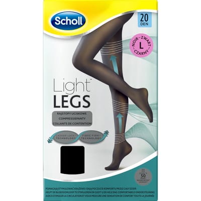Scholl Light Legs 20 Denier Panty Maat L Zwart