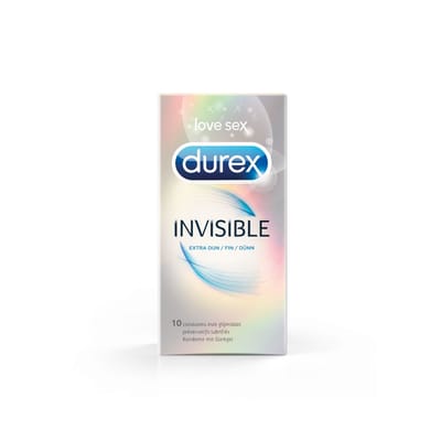 Durex Invisible Condooms Extra Dun 10 stuks