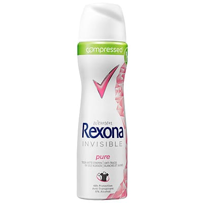 Rexona Deodorant Spray Compressed Invisible Pure