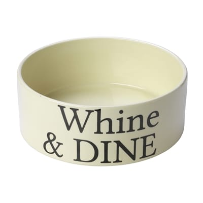 House of paws voerbak hond whine dine creme
