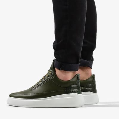 Low Top Angelica Mix Army Green / Dark Green