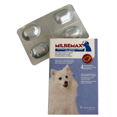 Milbemax kauwtablet ontworming kleine hond/puppy