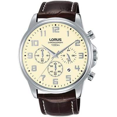 Lorus RT341GX9 horloge heren bruin