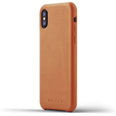 Mujjo Full Leather Case Tan iPhone X
