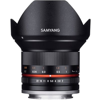 Samyang 12mm Ncs Cs X Zwart Fuji