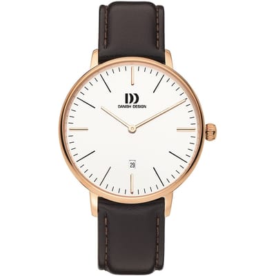 Danish Design IQ17Q1175 horloge heren bruin 5