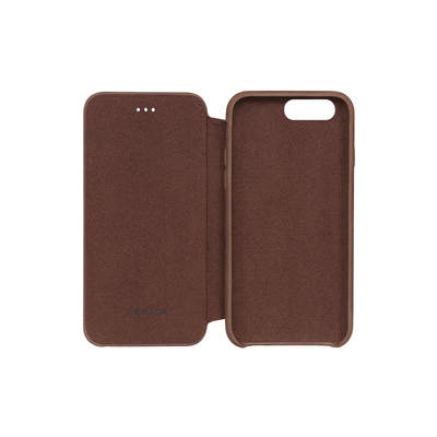 Senza Raw Skinny Leather Booklet Apple iPhone 7 Plus Chestnut Brown