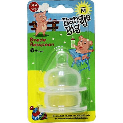 Bargje Big Silicone Speen Brede Fles Maat M