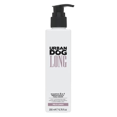Urban dog antiklit en geurverwijderende 2 in 1 shampoo voor lange vacht