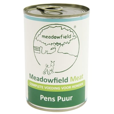 Meadowfield meat blik pens puur 400 gr