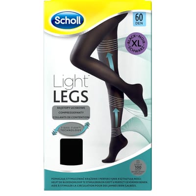 Scholl Light Legs 60 Denier Panty Maat XL Zwart
