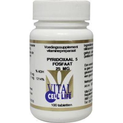 Pyridoxal 5 fosfaat 25 mg B6