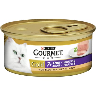 Gourmet Gold Senior Mousse Kalkoen 85 gr