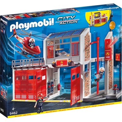 Playmobil 9462 grote brandweerkazerne met helicopter