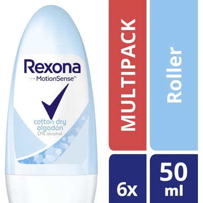Rexona Dry Cotton Women Deodorant 6 x 50 ml Voordeelverpakking