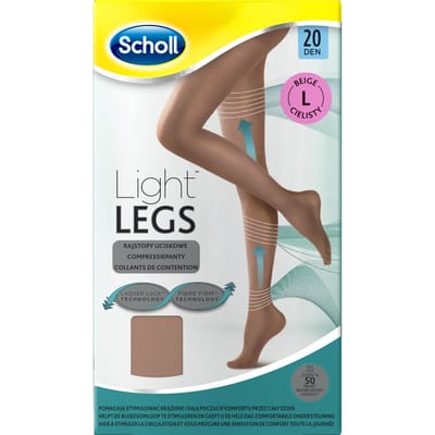 Scholl Light Legs 20 Denier Panty Maat L Beige