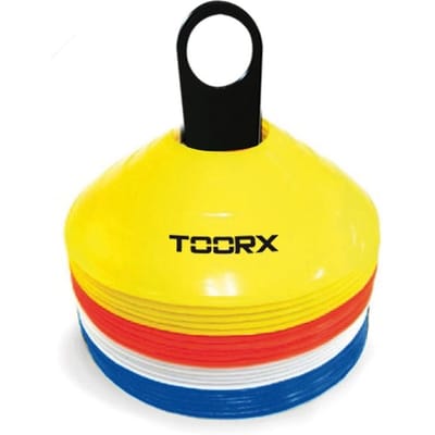 Toorx Agility Cones - Set 24 stuks - met Rek