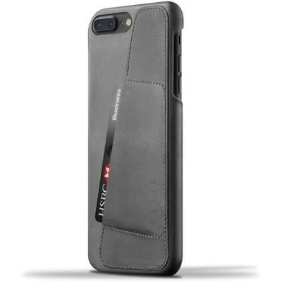 Mujjo Leather Wallet Case iPhone Gray 7