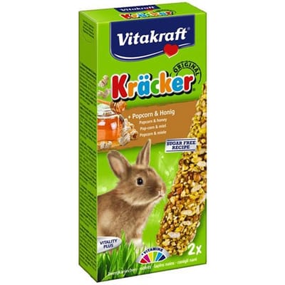 Vitakraft Dwergkonijn Kracker Popcorn 2 in 1