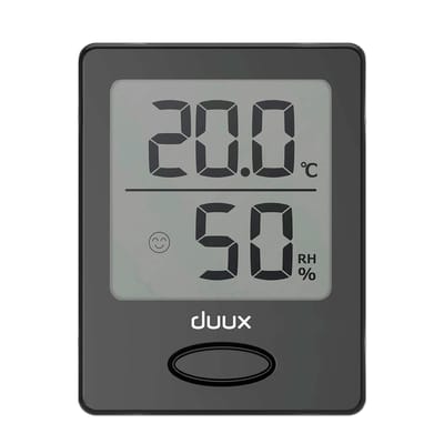 Duux Sense Hygrometer en Thermometer Zwart