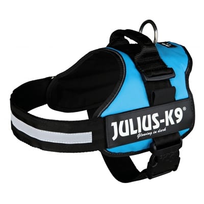 Julius k9 powerharnas tuig voor labels lichtblauw