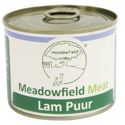 Meadowfield meat blik lam puur 200 gr