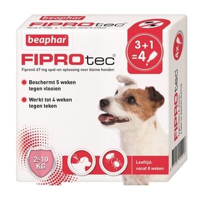 Beaphar fiprodog hond tegen teken en vlooien