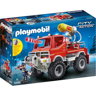 Playmobil 9466 brandweer terreinwagen met waterkanon