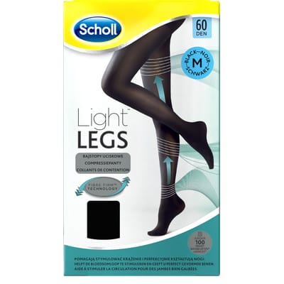 Scholl Light Legs 60 Denier Panty Maat M Zwart