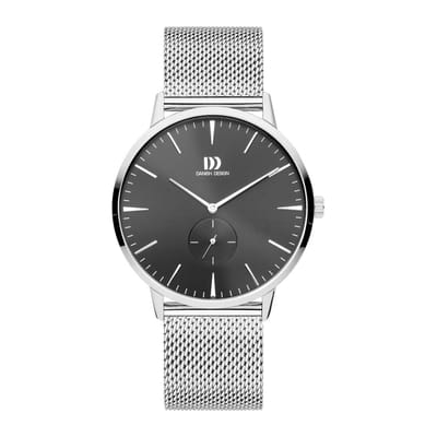 Danish Design IQ63Q1250 horloge heren zilver edelstaal PVD grijs